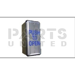 Stainless Steel Jamb box hardwired switch with press to open  logo
