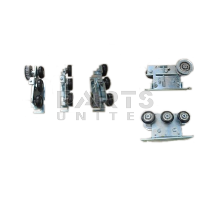 Set van 3 loopwagens t.b.v. Kone Waldoor UWS schuifdeurautomaat