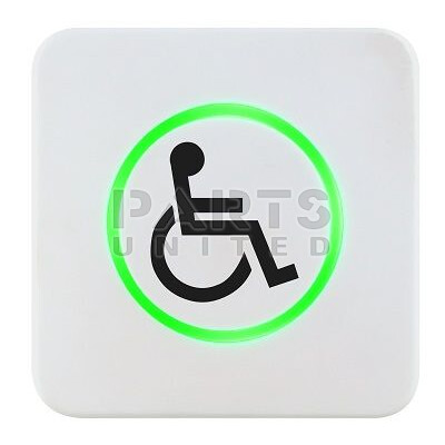 Optex CleanSwitch - Touch-free switch with optical feedback RGB - White - icon wheelchair