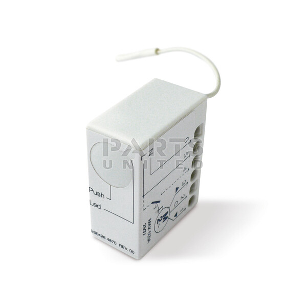 Miniatuurformaat besturingseenheid voor 230 Vac motor, met ingebouwde radio-ontvanger