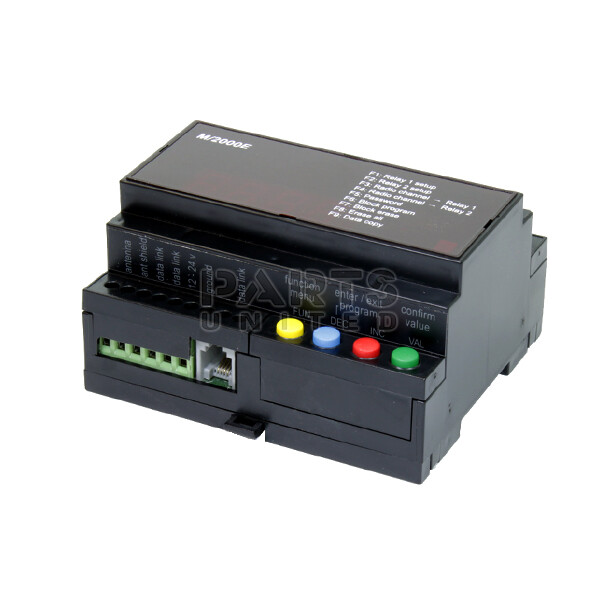 Toegangscontrole centrale M2000PE - 2 kanaals ontvanger, 2 reader inputs, 2 relais
