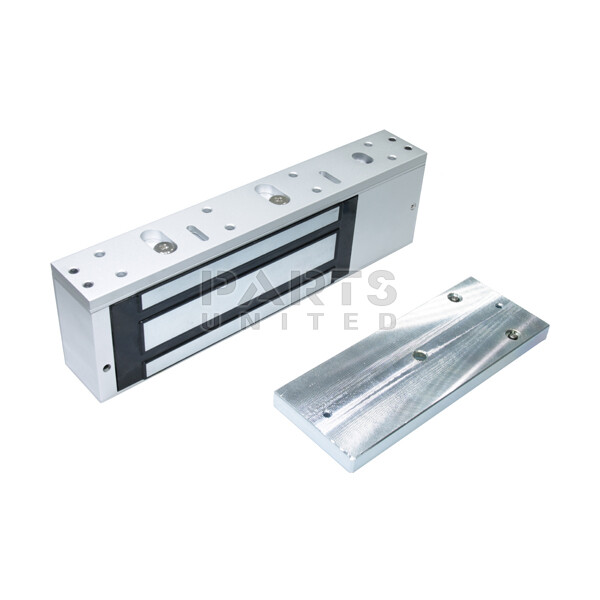 Electromagnet lock, surface mount, 750 kg, Coil signaling and with LED