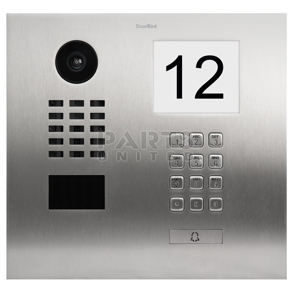 DoorBird IP Video Door Station D2101IKH for single family homes, stainless steel V2A, brushed, incl.