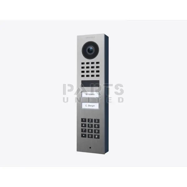 D1102KV-S - DoorBird IP Video Door Station D1102KV Surface-mount, stainless steel V2A, brushed, 2 call buttons, keypad module, i